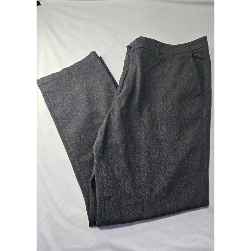 Hawker Rye Pants Men 38x32 Grey Regular Fit Straight Chino Casual Stretch Office